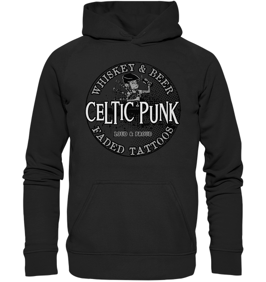 Celtic Punk "Whiskey, Beer & Faded Tattoos" - Basic Unisex Hoodie