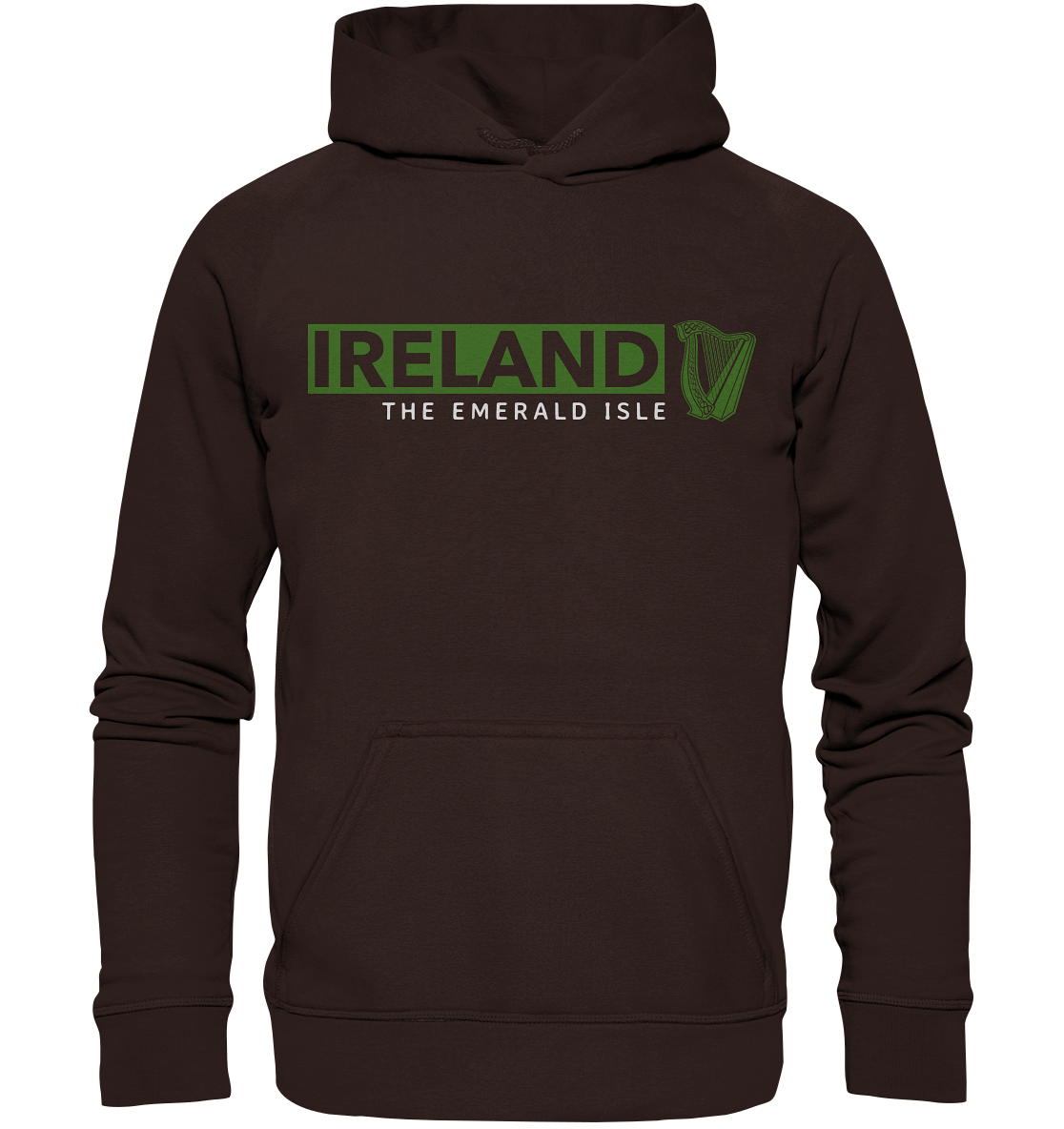 Ireland "The Emerald Isle / Harp" - Basic Unisex Hoodie