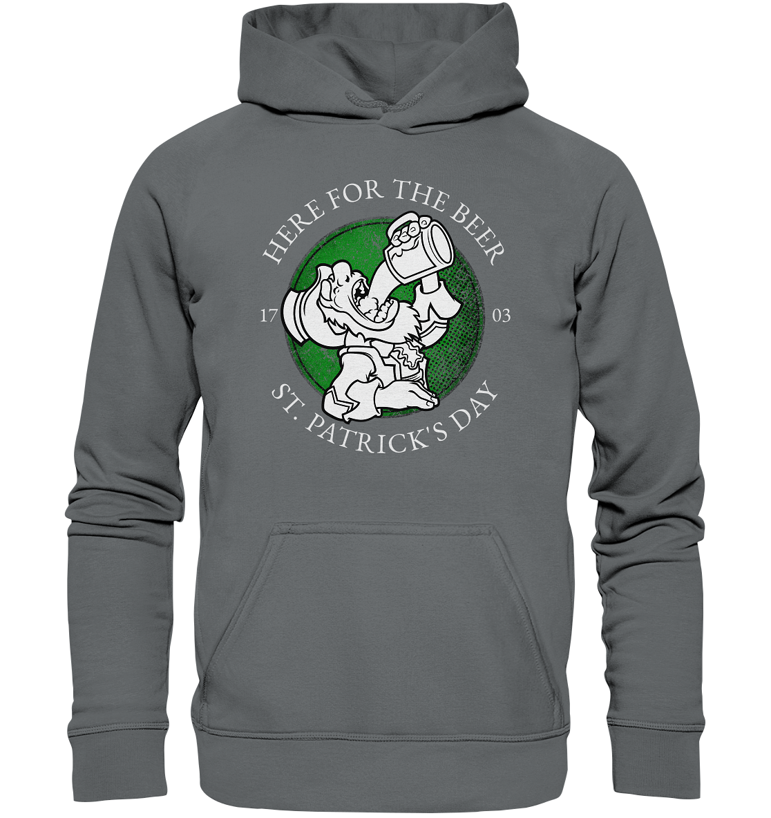 Here For The Beer "St. Patrick's Day" - Basic Unisex Hoodie
