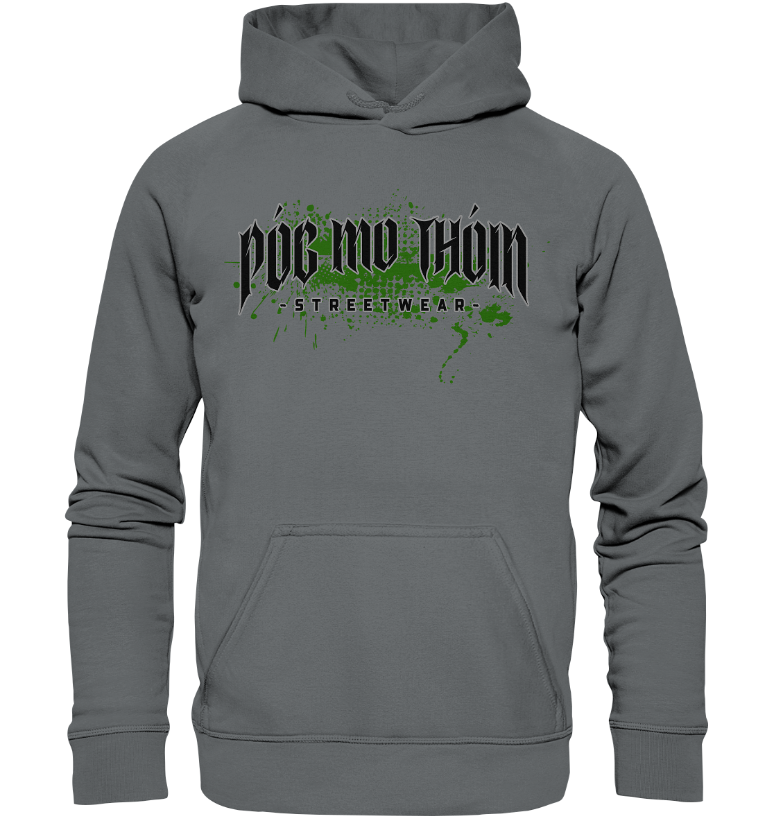 Póg Mo Thóin Streetwear "Splatter Logo" - Basic Unisex Hoodie
