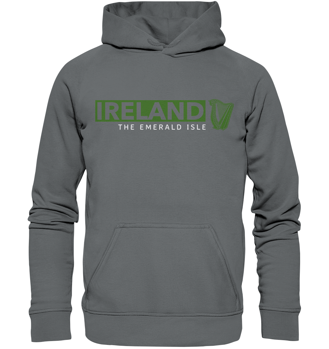 Ireland "The Emerald Isle / Harp" - Basic Unisex Hoodie