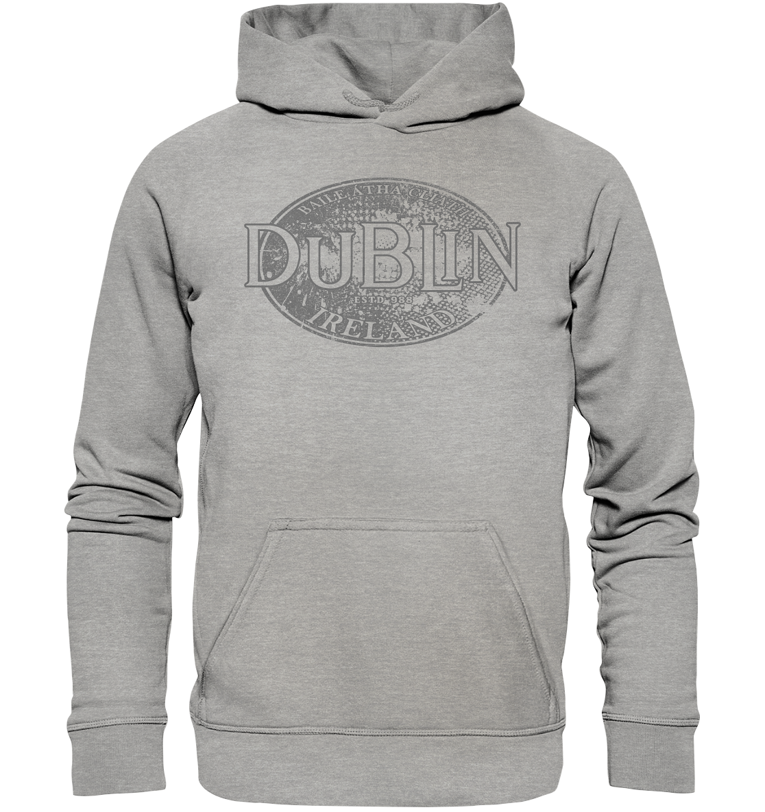 Dublin "Ireland / Baile Átha Cliath / Estd 988" - Basic Unisex Hoodie