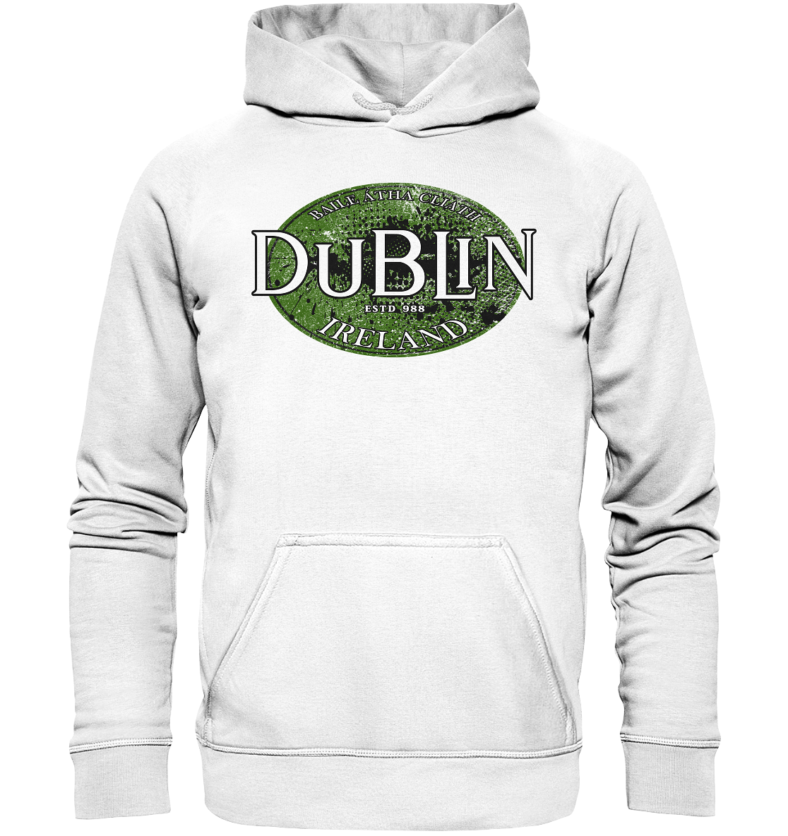 Dublin "Ireland / Baile Átha Cliath / Estd 988" - Basic Unisex Hoodie
