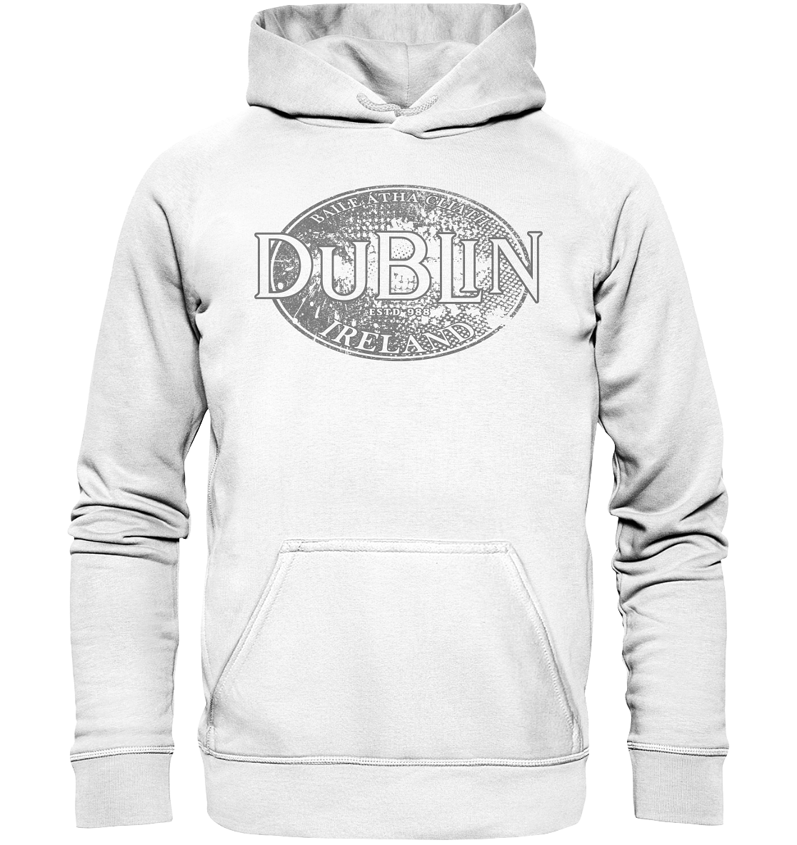 Dublin "Ireland / Baile Átha Cliath / Estd 988" - Basic Unisex Hoodie