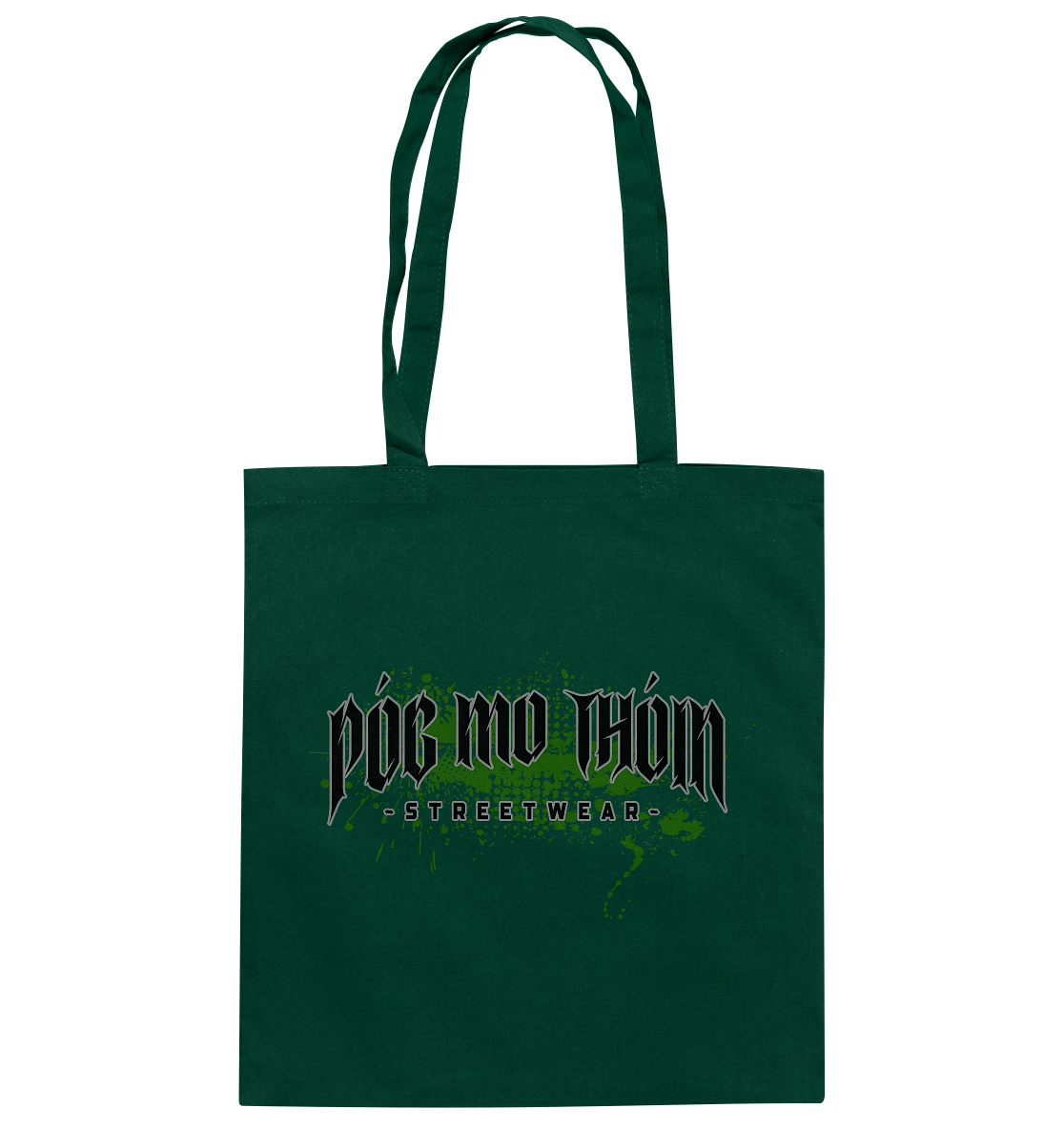 Póg Mo Thóin Streetwear "Splatter Logo" - Baumwolltasche