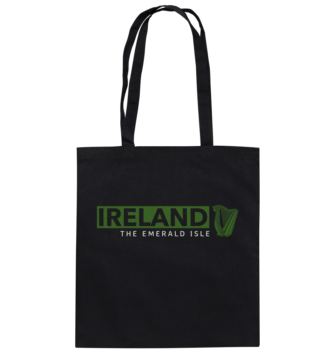 Ireland "The Emerald Isle / Harp" - Baumwolltasche