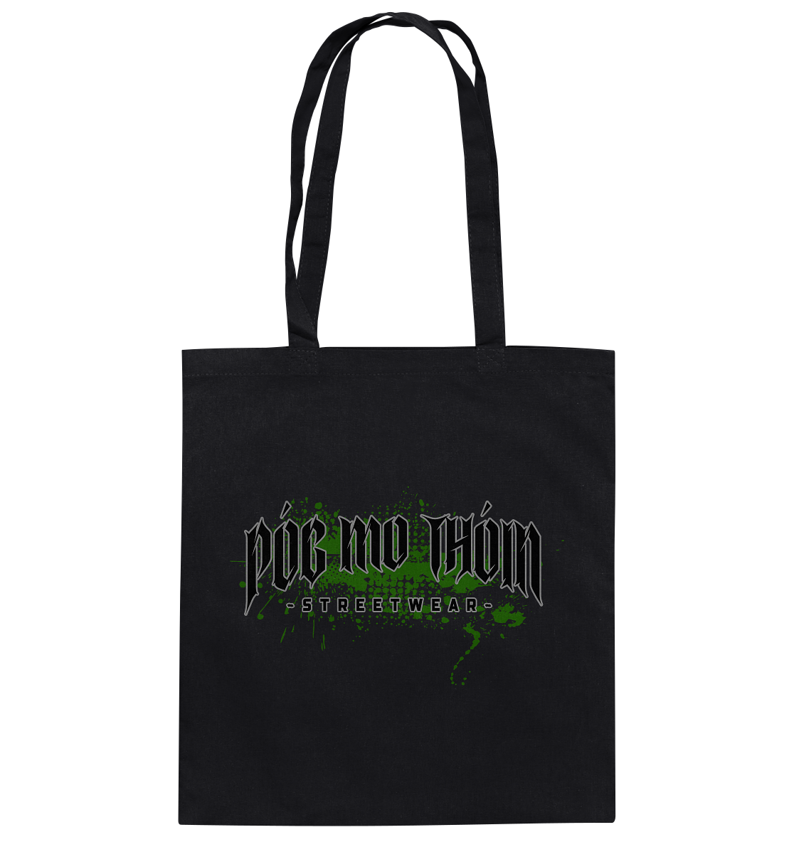 Póg Mo Thóin Streetwear "Splatter Logo" - Baumwolltasche