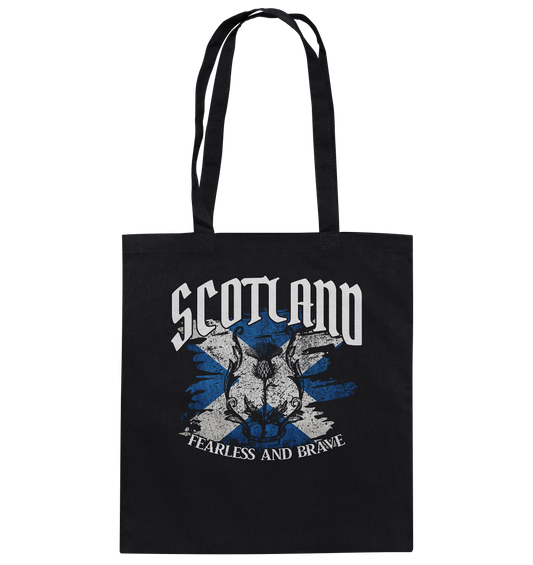 Scotland "Fearless and Brave / Splatter" - Baumwolltasche