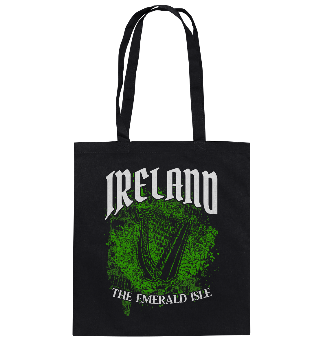 Ireland "The Emerald Isle / Splatter" - Baumwolltasche