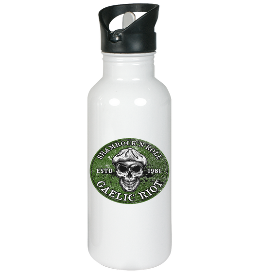 Shamrock And Roll "Skull / Gaelic Riot" - Edelstahl-Trinkflasche