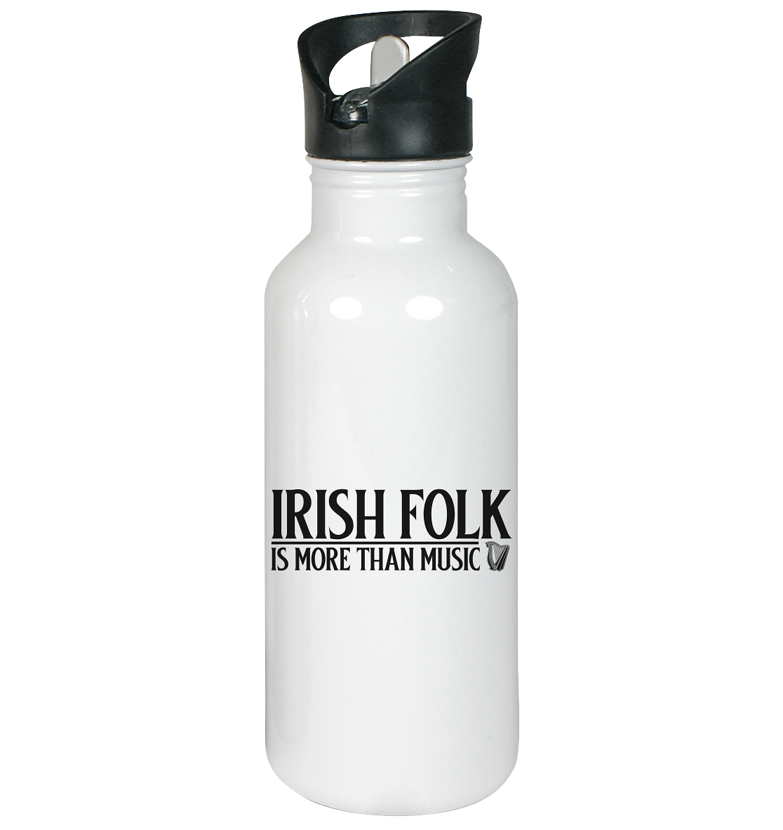 Irish Folk "Is More Than Music" - Edelstahl-Trinkflasche