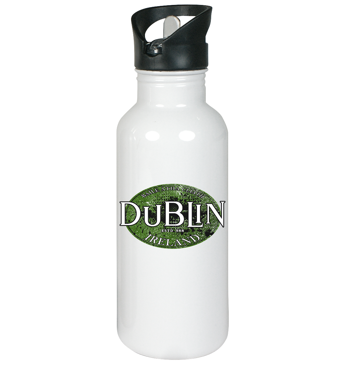 Dublin "Ireland / Baile Átha Cliath / Estd 988" - Edelstahl-Trinkflasche
