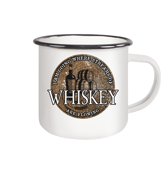 Streams Of Whiskey - Emaille Tasse (Black)