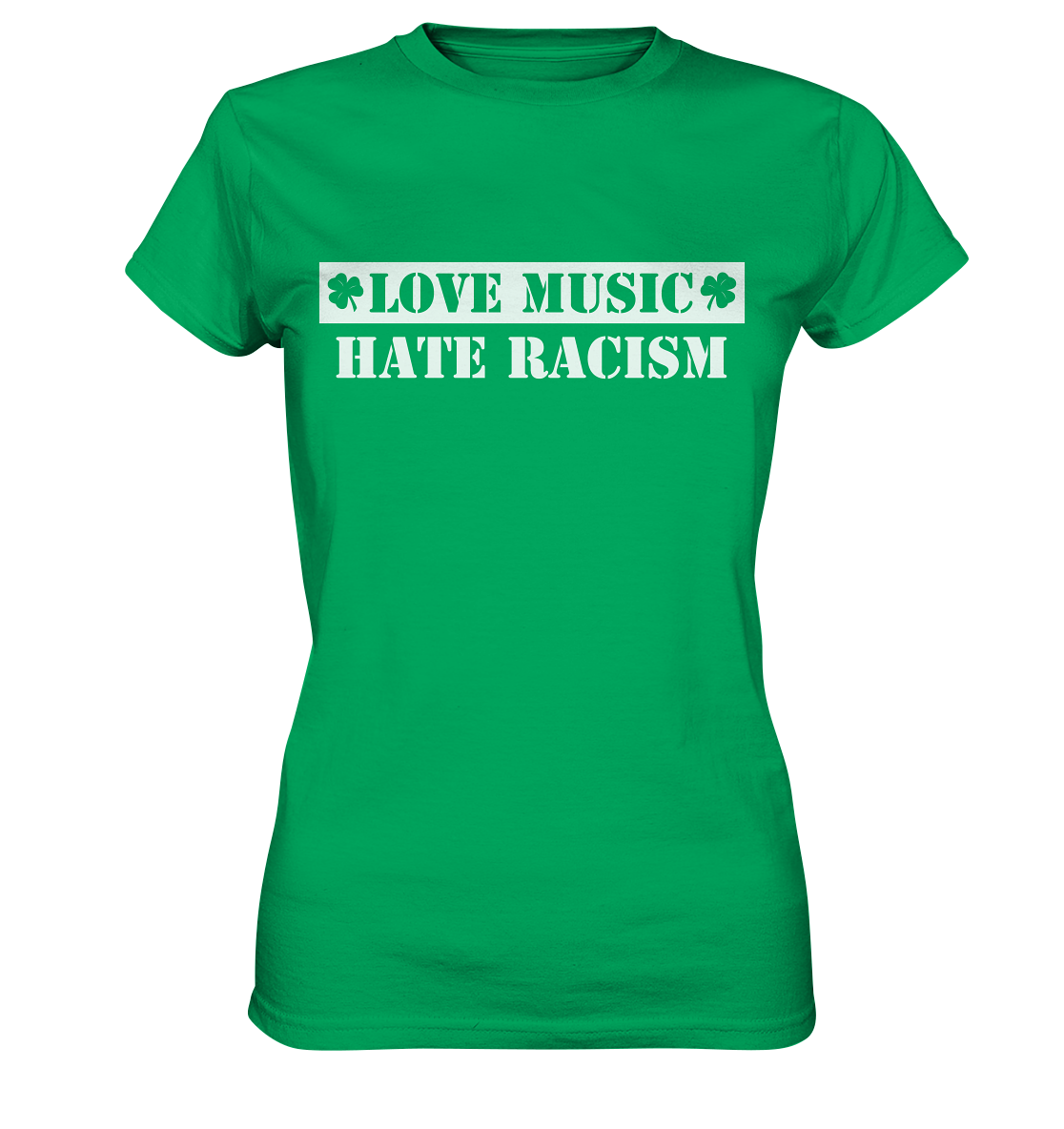 "Love Music - Hate Racism" - Ladies Premium Shirt