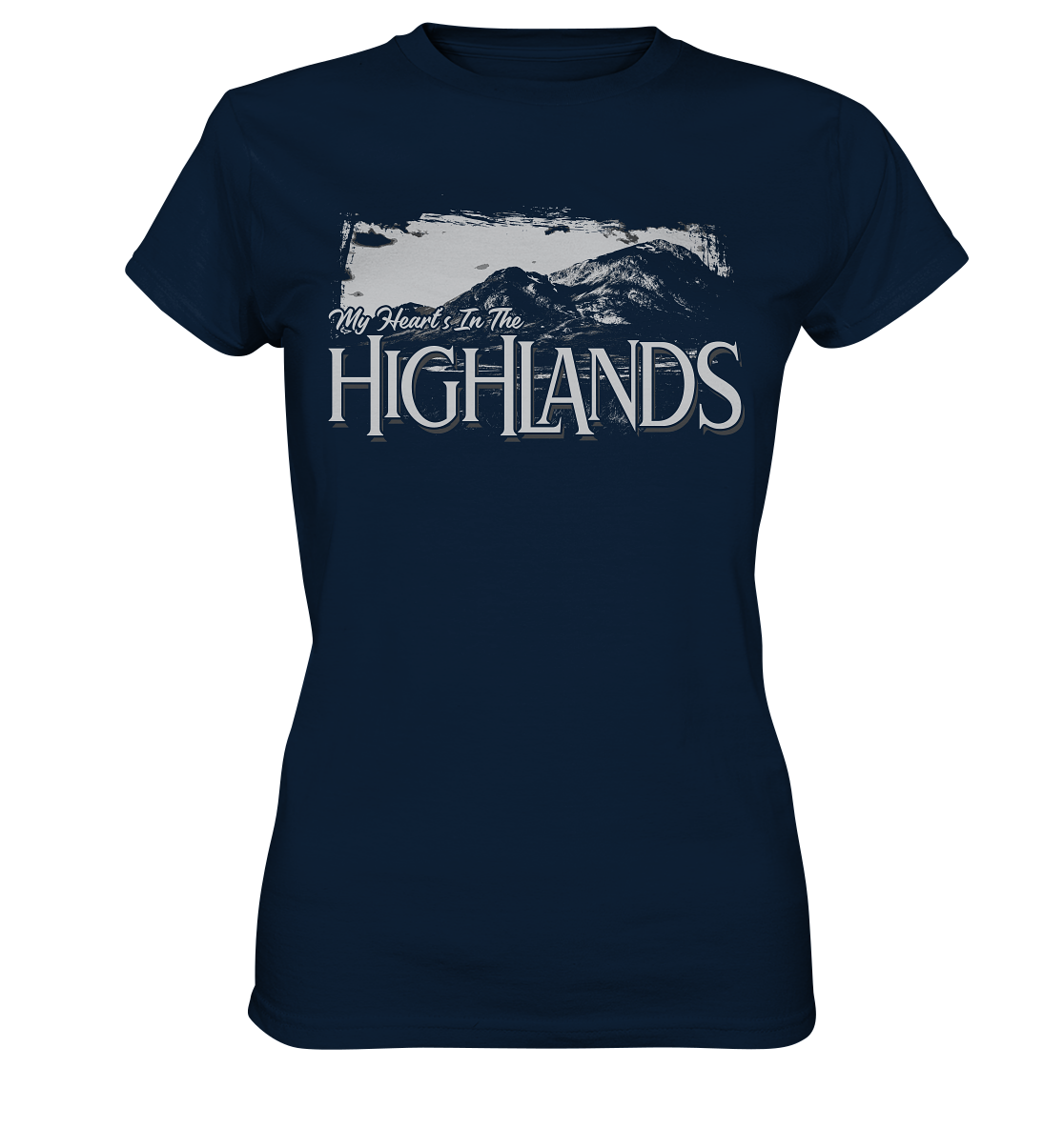 "My Heart's In The Highlands" - Ladies Premium Shirt