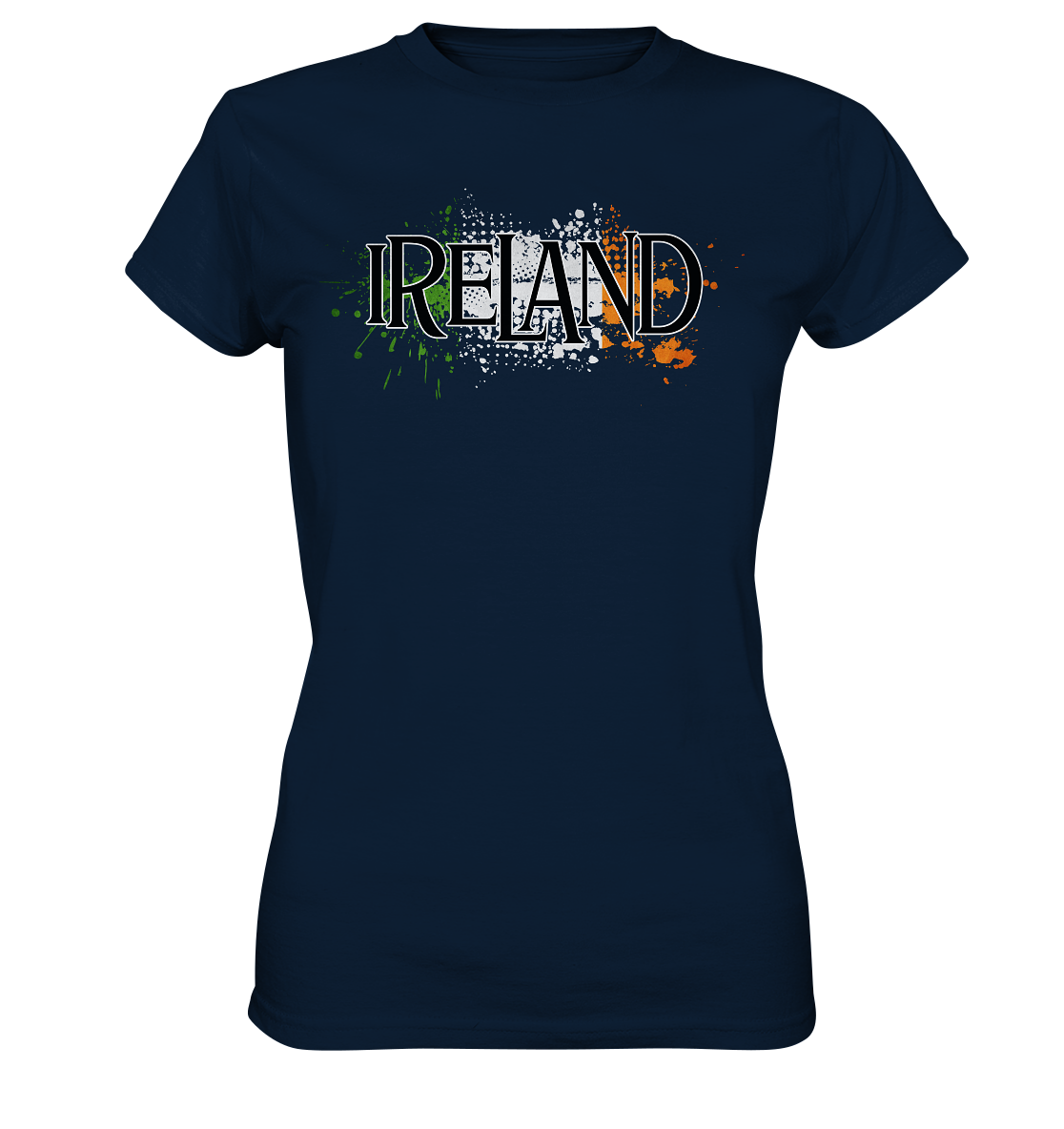 Ireland "Flag Splatter" - Ladies Premium Shirt