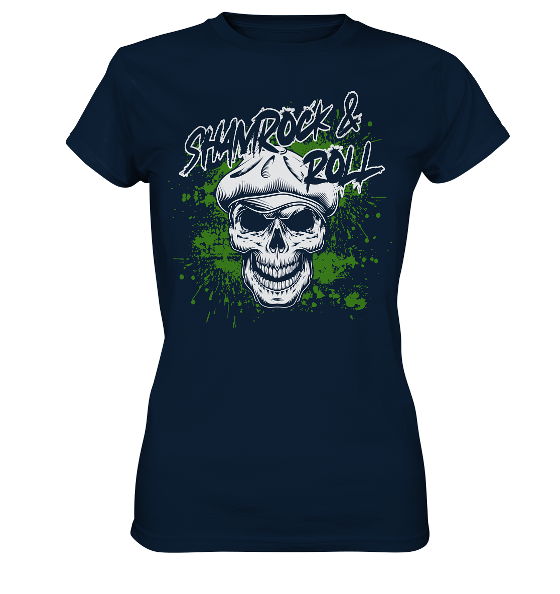 Shamrock And Roll "Skull" - Ladies Premium Shirt
