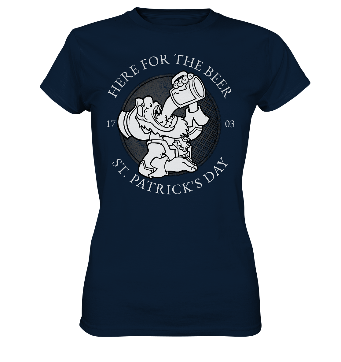 Here For The Beer "St. Patrick's Day" - Ladies Premium Shirt