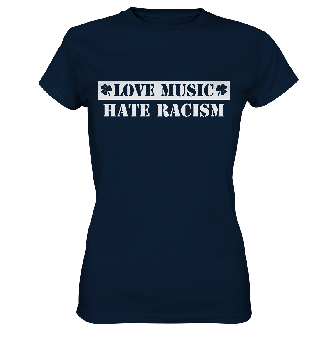 "Love Music - Hate Racism" - Ladies Premium Shirt