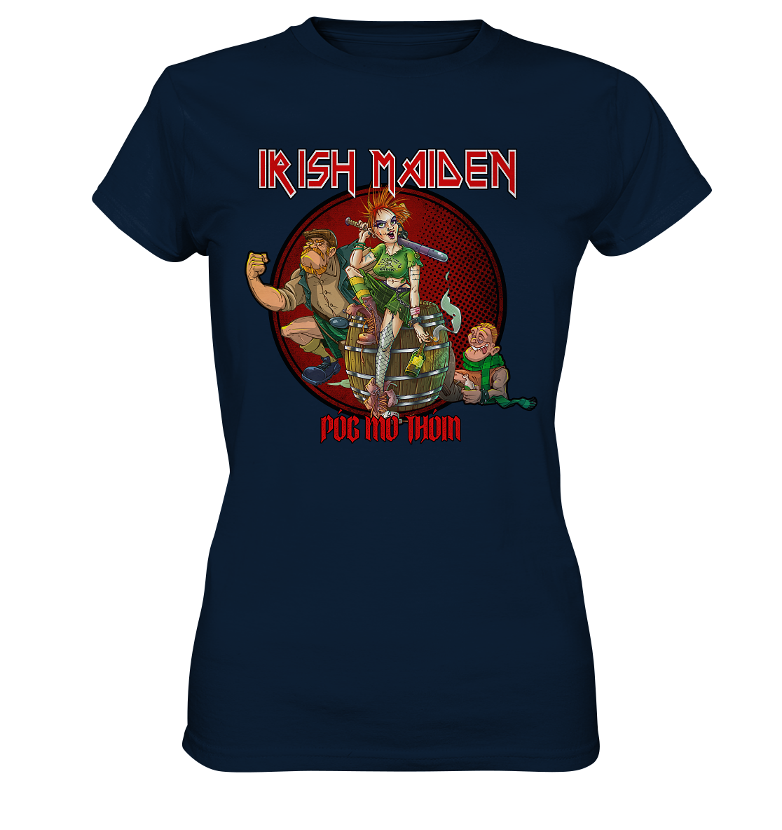 Póg Mo Thóin Streetwear "Irish Maiden" - Ladies Premium Shirt
