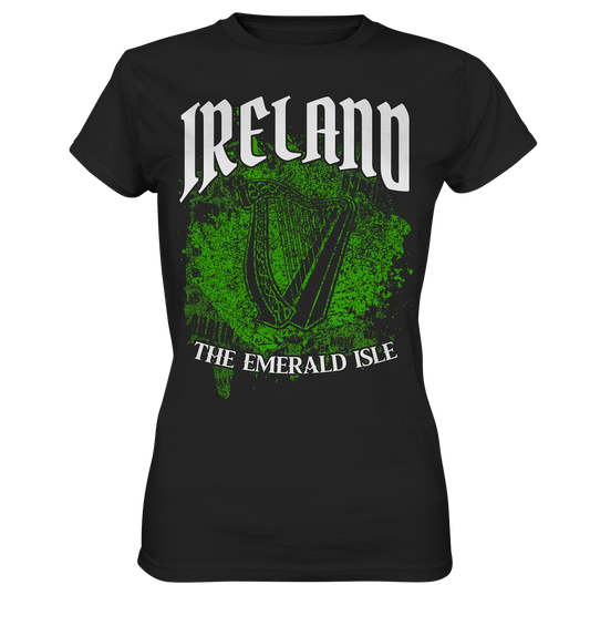Ireland "The Emerald Isle / Splatter" - Ladies Premium Shirt