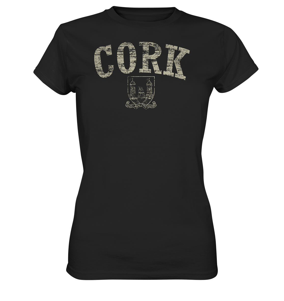 "Cork - Statio Bene Fida Carinis" - Ladies Premium Shirt