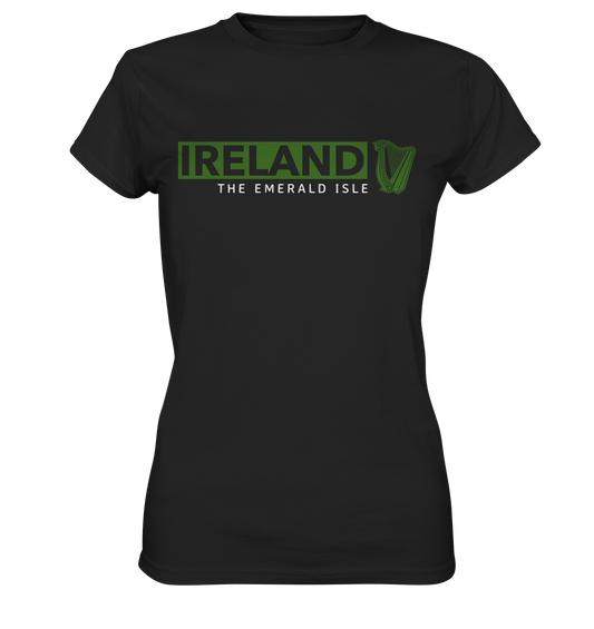 Ireland "The Emerald Isle / Harp" - Ladies Premium Shirt