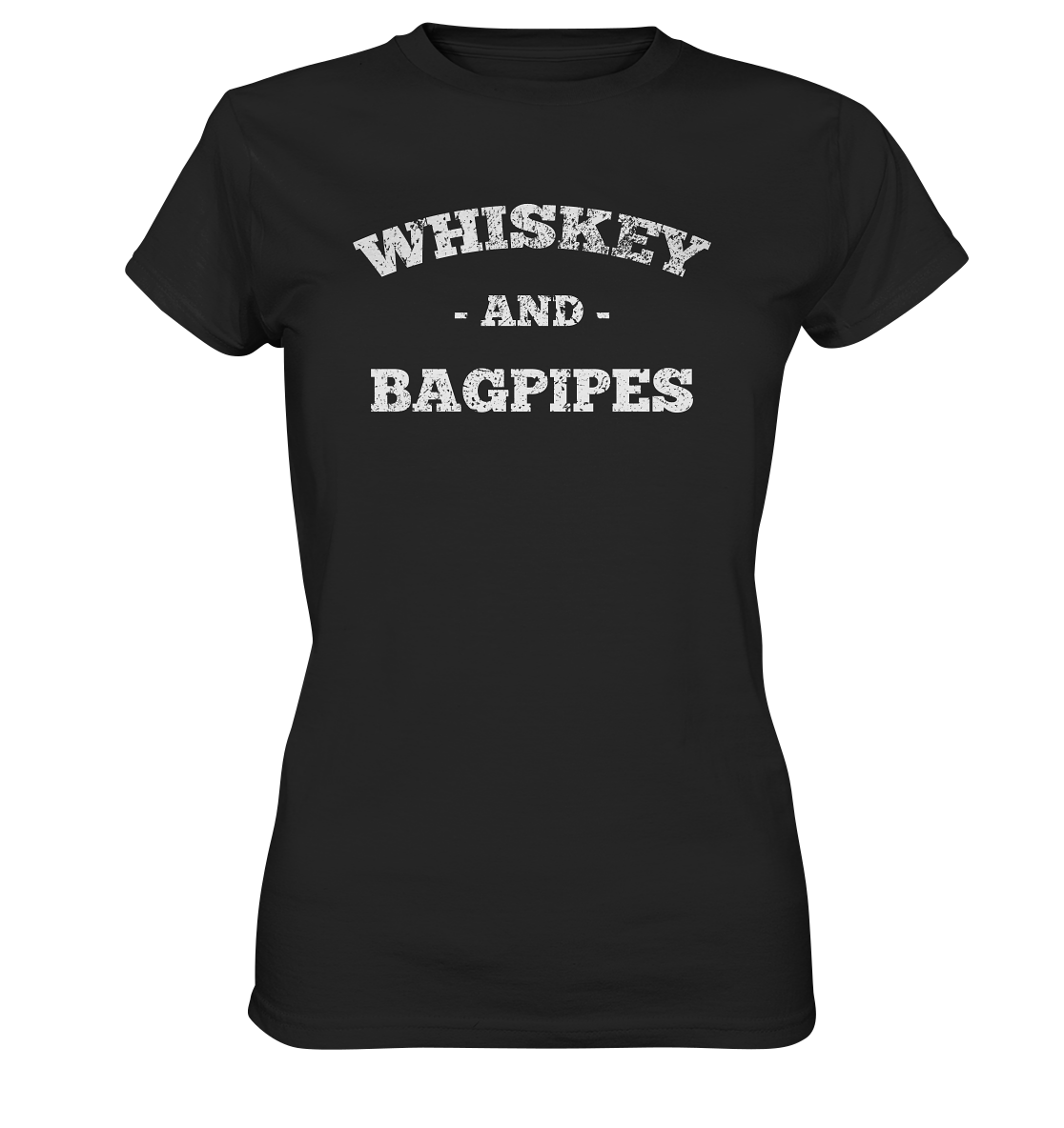 "Whiskey & Bagpipes" - Ladies Premium Shirt