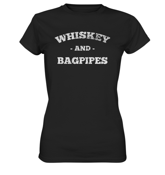 "Whiskey & Bagpipes" - Ladies Premium Shirt