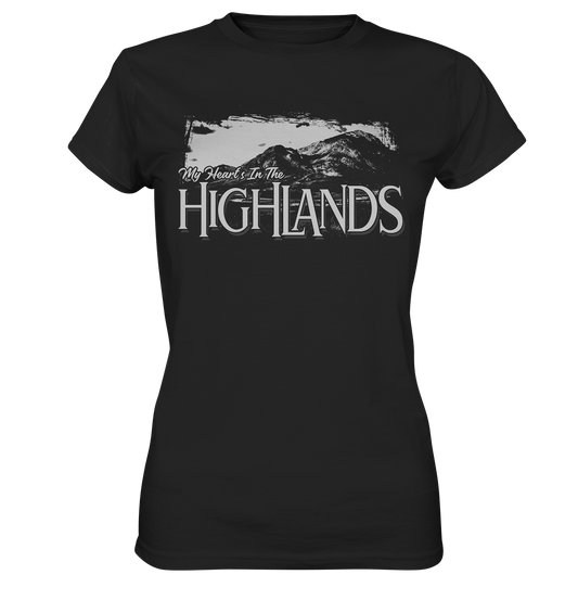 "My Heart's In The Highlands" - Ladies Premium Shirt