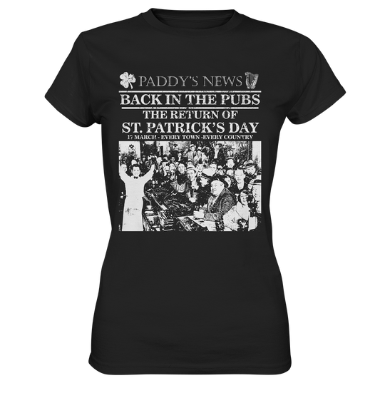 Back In The Pubs "The Return Of St. Patrick's Day" - Ladies Premium Shirt