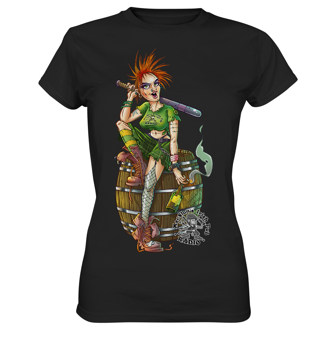 Irish Punkrock Girl - Ladies Premium Shirt