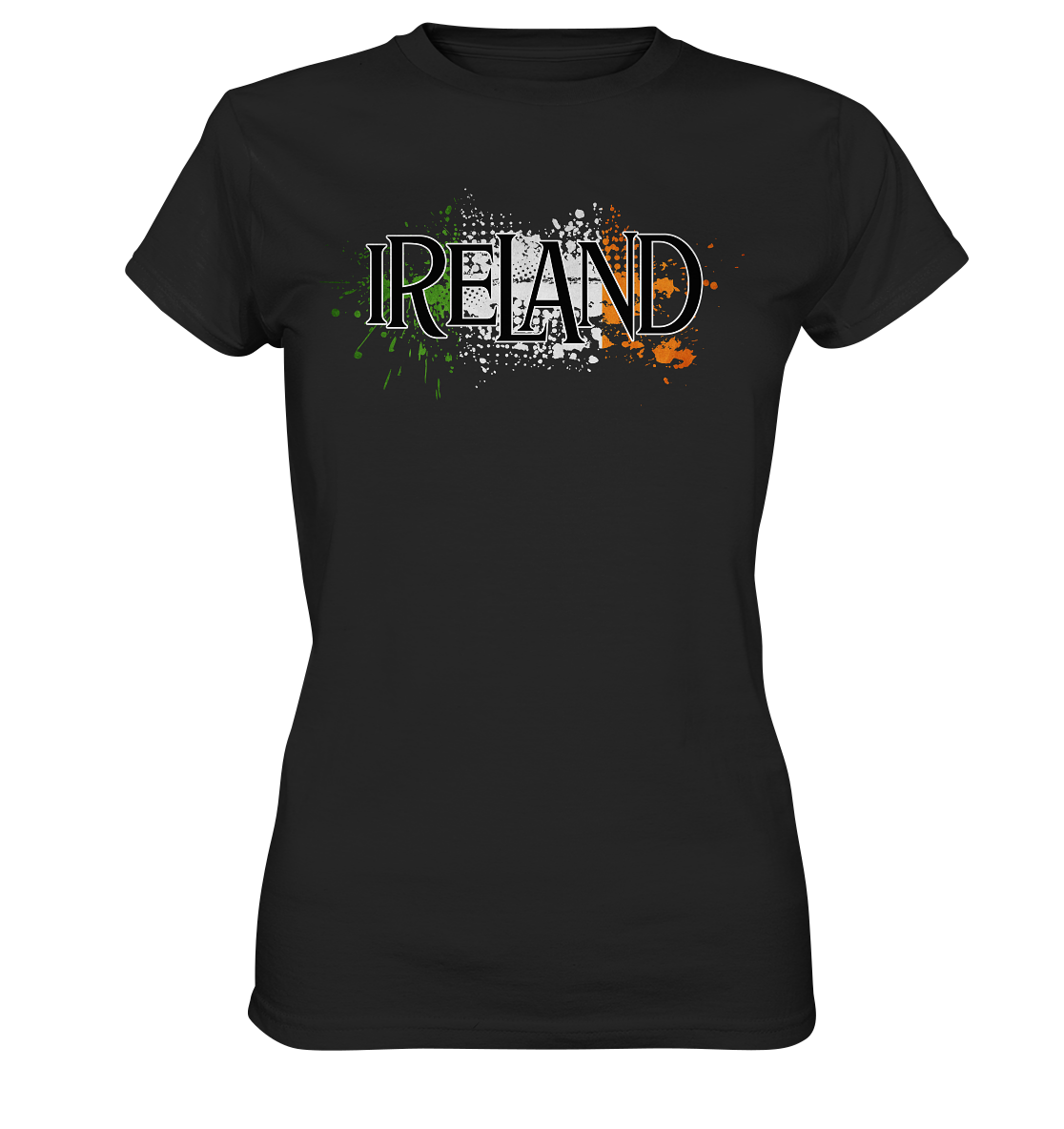 Ireland "Flag Splatter" - Ladies Premium Shirt