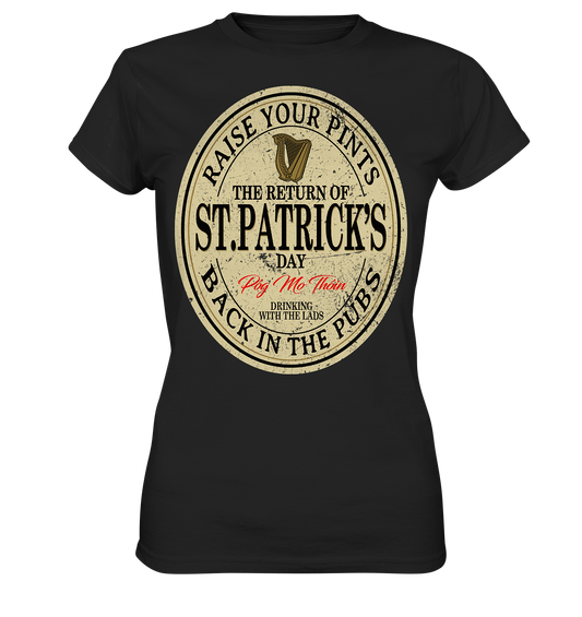 The Return Of St.Patrick's Day - Ladies Premium Shirt