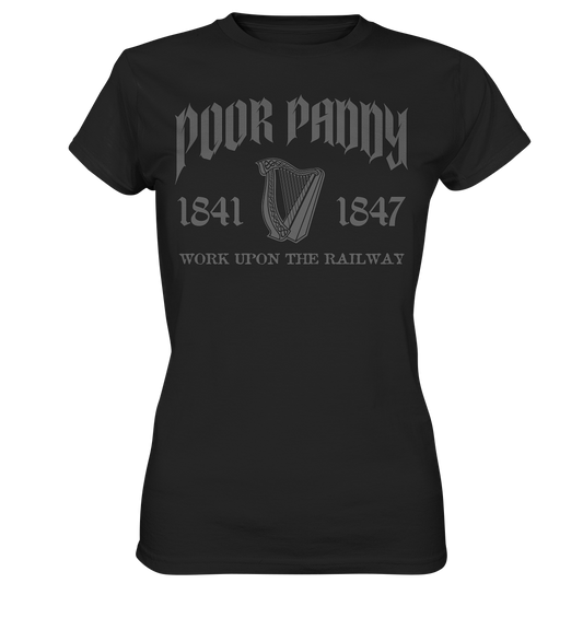 Poor Paddy "Work Upon The Railway" - Ladies Premium Shirt