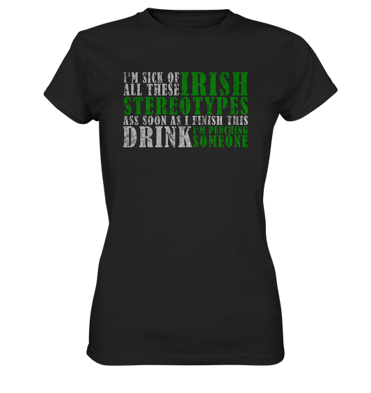 Irish Stereotypes - Ladies Premium Shirt