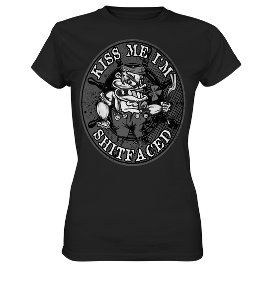 Kiss Me I'm Shitfaced - Ladies Premium Shirt