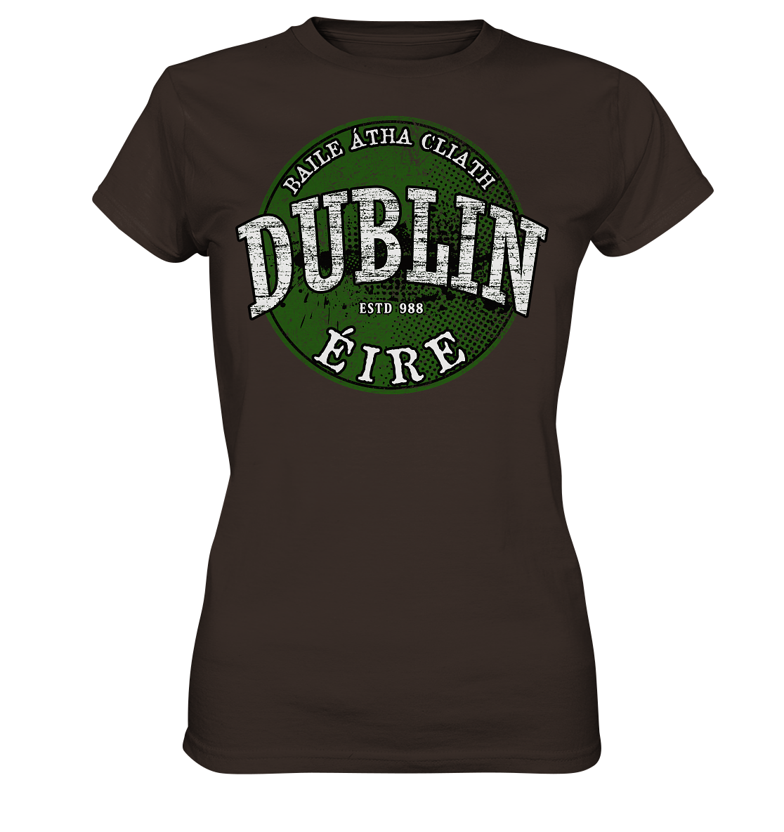 Dublin "Estd 988 / Baile Átha Cliath / Éire" - Ladies Premium Shirt