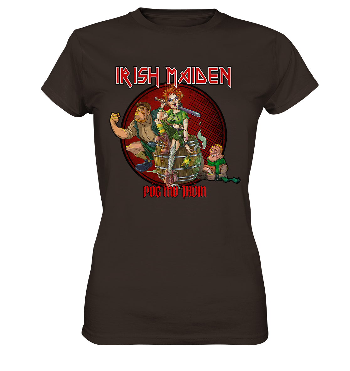 Póg Mo Thóin Streetwear "Irish Maiden" - Ladies Premium Shirt