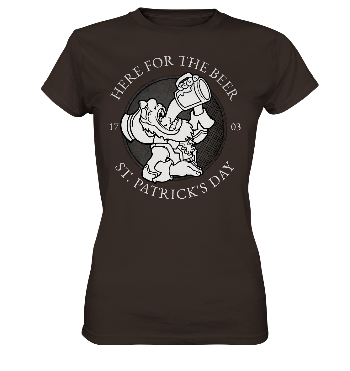 Here For The Beer "St. Patrick's Day" - Ladies Premium Shirt