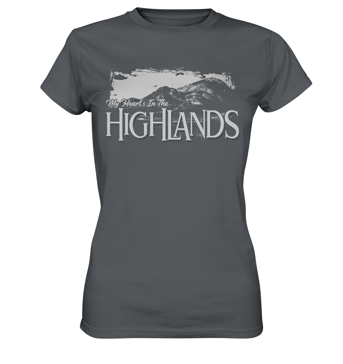 "My Heart's In The Highlands" - Ladies Premium Shirt