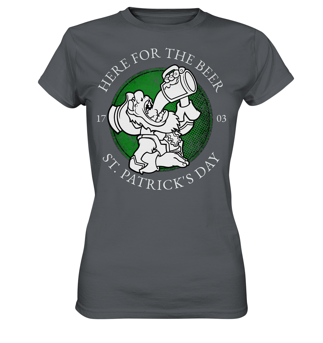 Here For The Beer "St. Patrick's Day" - Ladies Premium Shirt