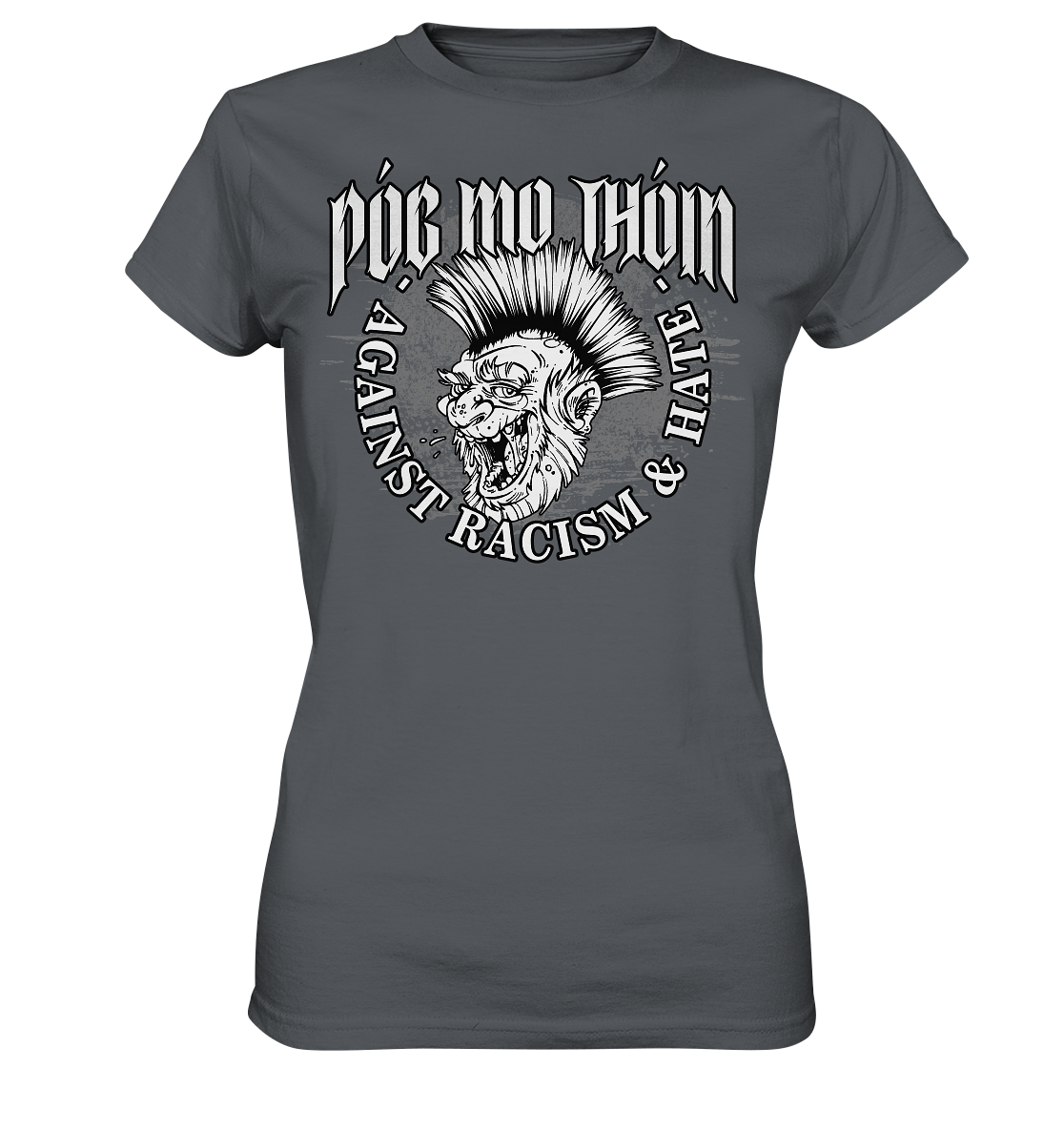 Póg Mo Thóin Streetwear "Against Racism & Hate" - Ladies Premium Shirt