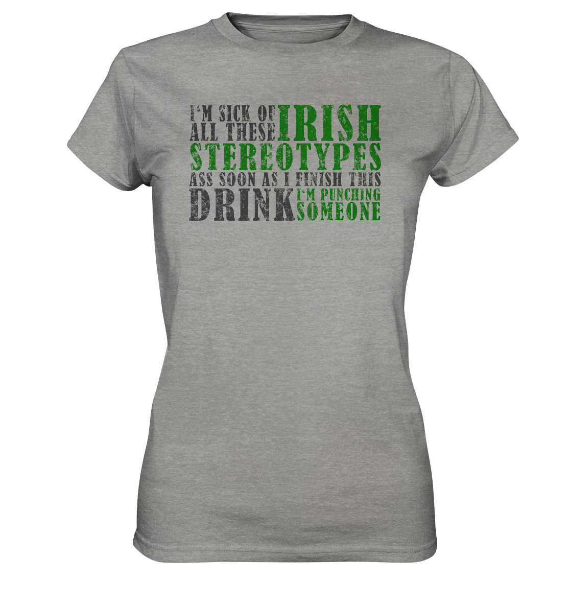 Irish Stereotypes - Ladies Premium Shirt