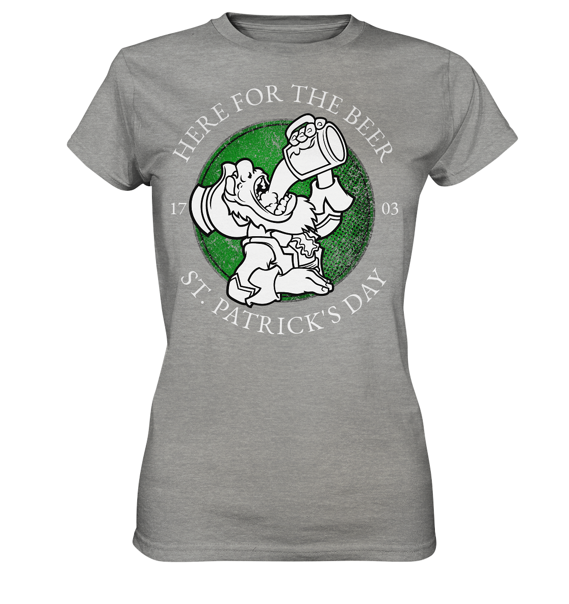 Here For The Beer "St. Patrick's Day" - Ladies Premium Shirt