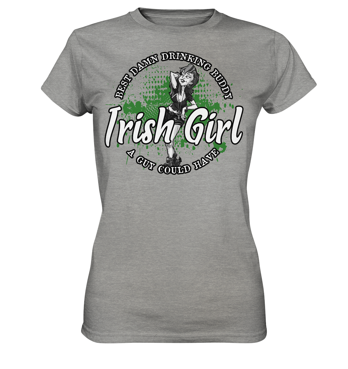 Irish Girl "Drinking Buddy" - Ladies Premium Shirt