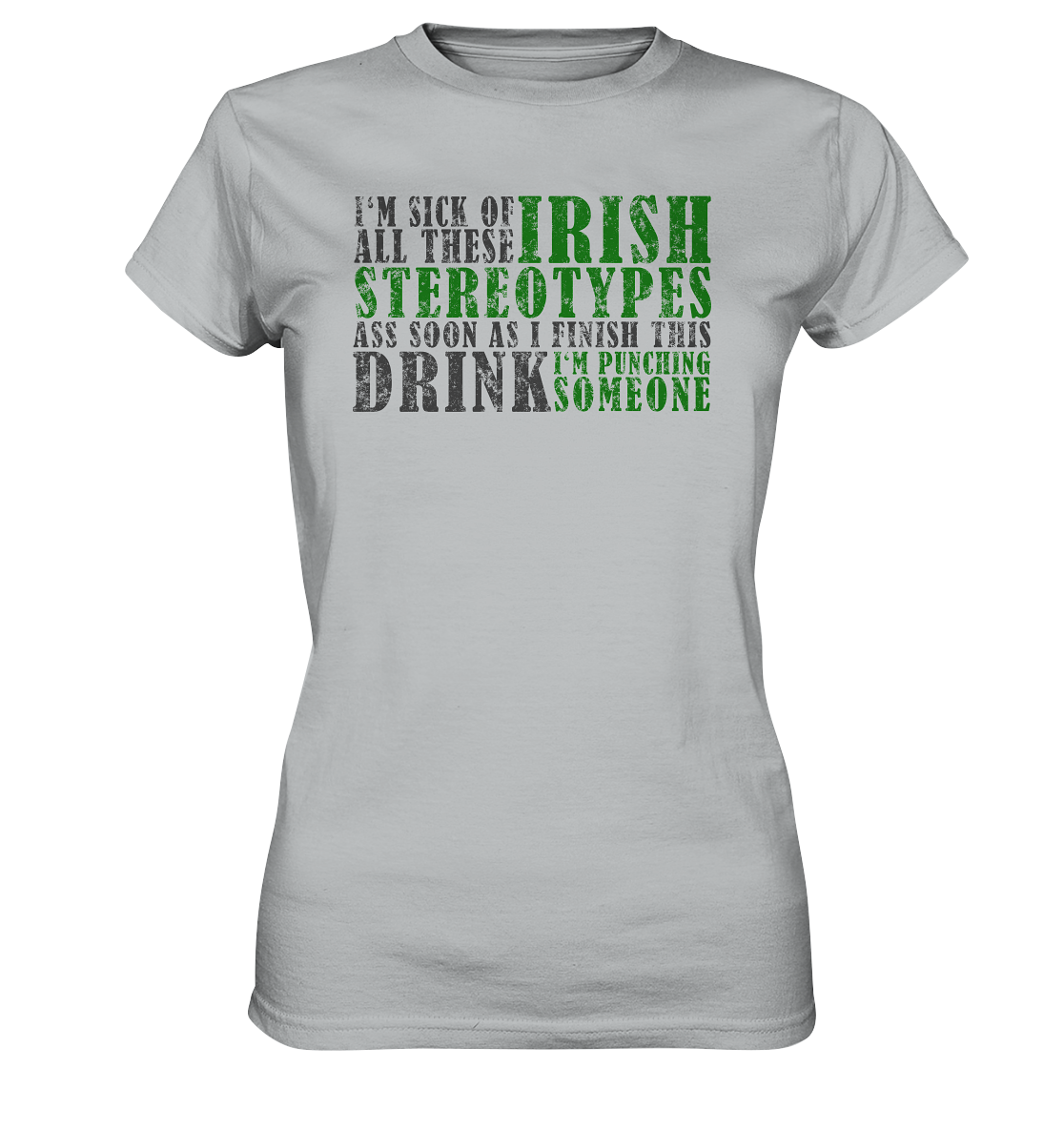 Irish Stereotypes - Ladies Premium Shirt