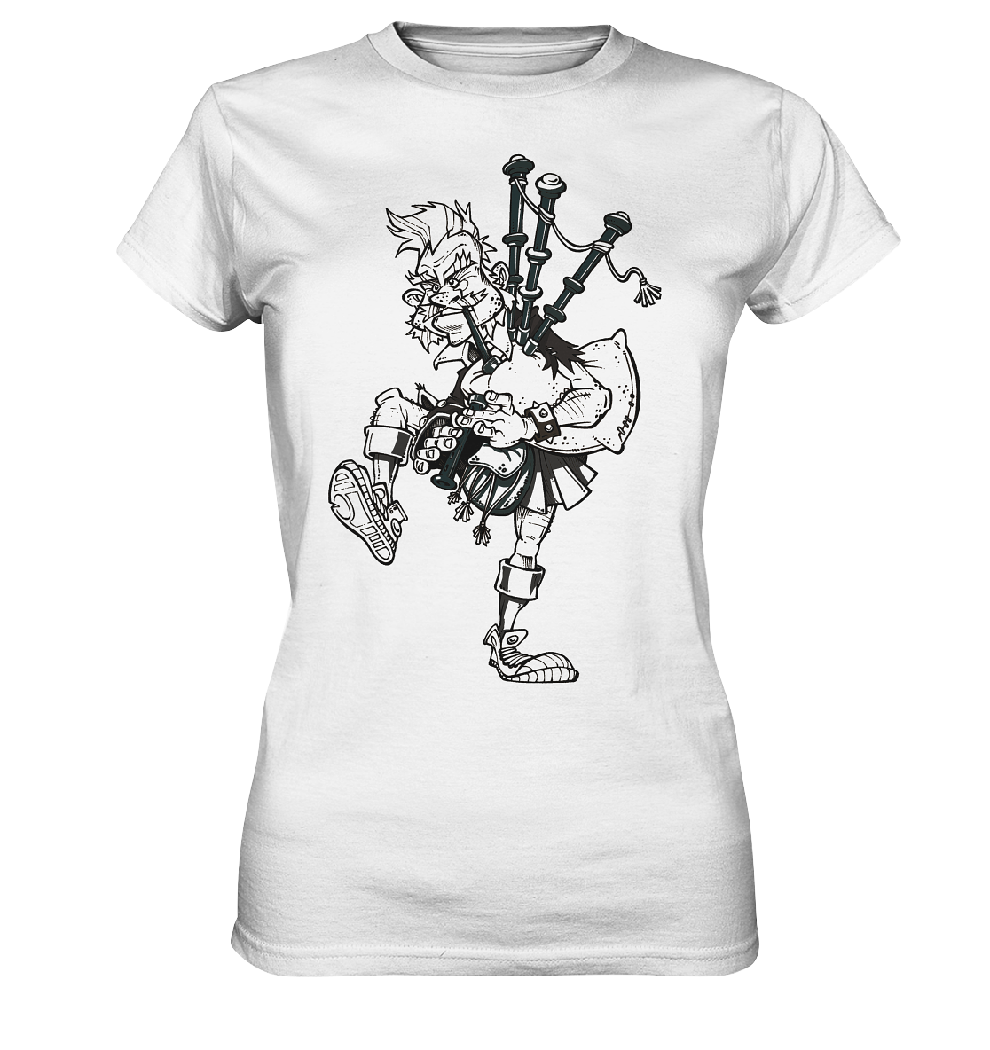 Bagpiper - Ladies Premium Shirt