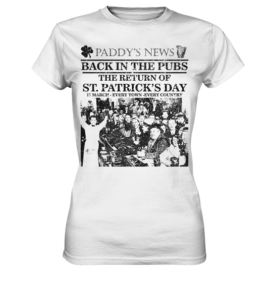 Back In The Pubs "The Return Of St. Patrick's Day" - Ladies Premium Shirt