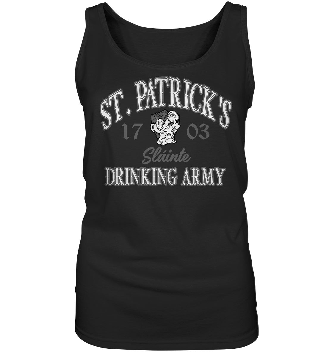 St. Patrick's Drinking Army "Sláinte" - Ladies Tank-Top